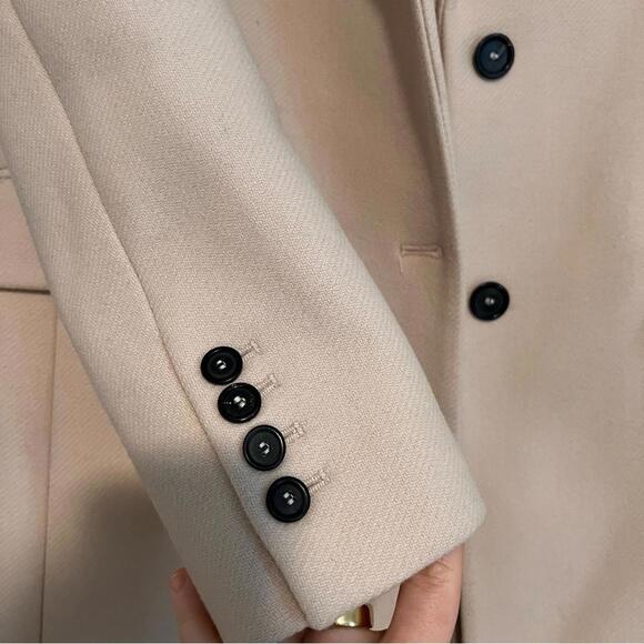 Zara Beige Coat with Dark Buttons - Picture 4 of 7